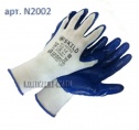 Перчатки нейлоновые с нитриловым покрытием синего цвета